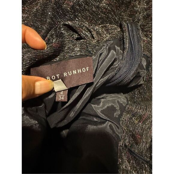 Talbot Runhof tokara stardust off the shoulder knit multidimensional multi color - Picture 5 of 16